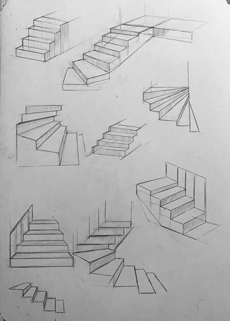 #рекомендации #рисунок #лестница #рисуноккарандаш #рекомендации Stairs In Perspective, Drawing Stairs, Stairs Drawing, How To Draw Stairs, Sat Prep, Sketching Tips, Pen And Ink Drawings, Building Drawing, Floating Stairs