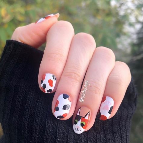 Happy #MeownicureMonday! 🐈💅⠀ ⠀ Cats make everything better (including meownicures)! Love the calico kitty nails by @nailsbycagla! #nailgoals Kitty Nails, Cat Nails, Calico Cat, Cat Tattoo, Web Site, Nails Inspiration, Nail Designs, Nail Art, Kitty