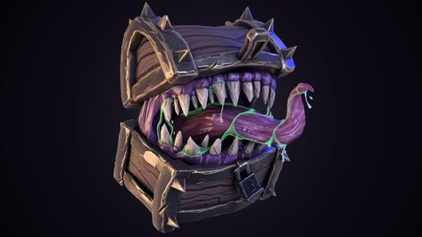 https://www.artstation.com/artwork/0Xzv3y Mimic Chest, Sea Of Thieves, Polymer Clay Sculptures, Birthday Party Planning, Art Story, Monster Design, Fantasy Concept Art, Prop Design, Environment Concept Art