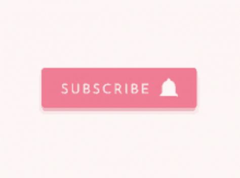 Cute Subscribe Button Gif, Pink Subscribe Button Gif, Cute Youtube Logos, Subscribe Button Gif, Youtube Gif, Youtube Button, Gif Youtube, Video Design Youtube, Overlays Tumblr