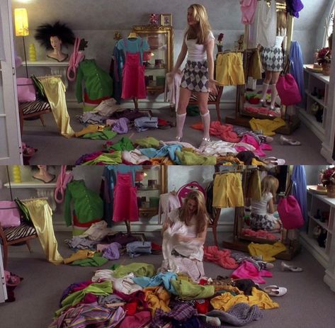 messy room🛍 Cher Horowitz, Messy Room, Clueless, Laundry Clothes, Laundry Organization, Canvas, Home Decor, Home Décor