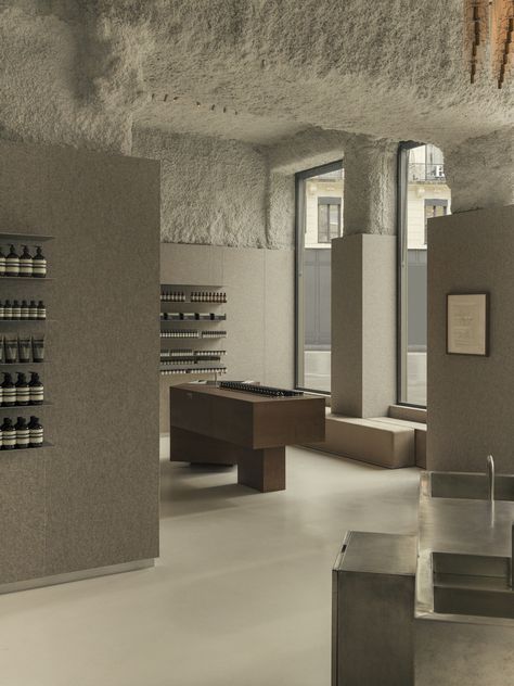 Inside Nicolas Schuybroek Architects' First AESOP Store Nicolas Schuybroek, Aesop Store, Small Sink, Traditional Exterior, Store Design Interior, Retail Space, Step Inside, Create Space, Retail Design