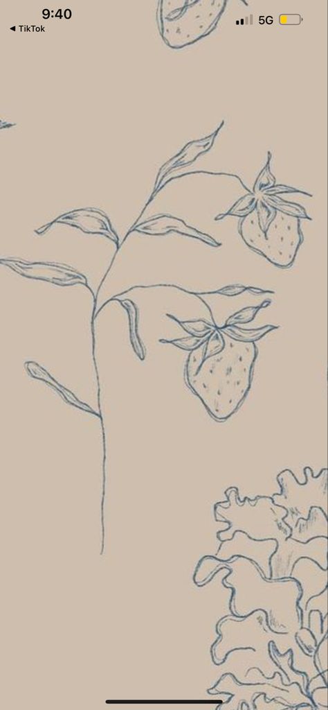 Strawberry Bush Tattoo, Strawberry Branch Tattoo, Wild Strawberries Tattoo, Strawberry Bush Drawing, Strawberry Branch Drawing, Strawberry Plant Drawing, Strawberry Branch, Strawberry Vine Illustration, Bush Drawing