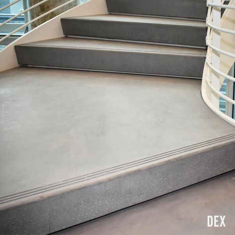 These beautiful concrete stair treads and landings were made for CODA in Atlanta, GA @codatechsquare CODA features the world's tallest spiral staircase, created with over 300 concrete stair treads from DEX Industries! DEX has produced thousands of stair treads for monumental and feature staircases. With our experience, we understand the functional and structural criteria required for stair treads, and work closely with our clients to assure a successful outcome. Concrete Stair Treads, External Steps, Concrete Stairs, Precast Concrete, Spiral Staircase, Stair Treads, Staircases, Atlanta Ga, Storage Bench