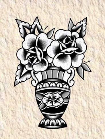 Traditional Tattoo Inspiration, Ink Inspiration, Art Tattoos, Flower Vase, Future Tattoos, Cute Tattoos, Traditional Tattoo, Flower Vases, Tatting