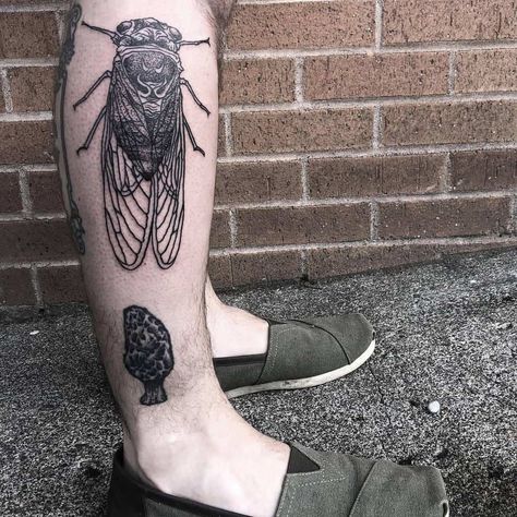 Cicada Tattoo, Mandala Hand Tattoos, Single Needle Tattoo, Petite Tattoos, Hand Tattoos For Women, Bad Tattoos, B Tattoo, Calf Tattoo, Red Flags