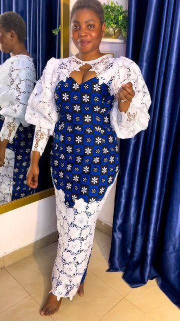 Nigerian Lace Styles Dress, African Lace Styles, African Fabric Dress, Long African Dresses, Ankara Dress Styles, African Print Dress Ankara, Best African Dresses, Lace Gown Styles, African Dresses Modern