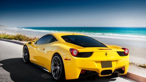 3840x2160 ferrari 4k wallpaper full hd Ferrari 458, The Road, Ferrari, Sports Car, Wallpapers, Road, Sports, Yellow