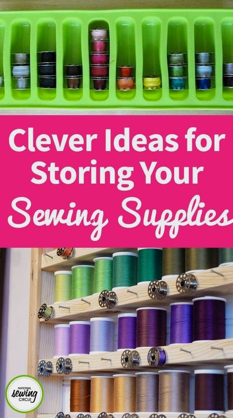 When it comes to sewing, most of us like to have a sewing studio that’s organized in a way that all of our sewing supplies... Workshop Makeover, Crafting Station, Sewing Supplies Organization, Sewing Nook, Sewing Organizer, Crafts Storage, Craft Studios, Sewing Station, Sewing Room Inspiration