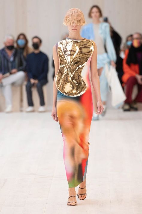 Plant Structure, Madame Figaro, Spring Summer 2022, Spring Fashion Trends, Runway Collection, Paco Rabanne, Summer 2022, Primavera Estate, Jersey Dress