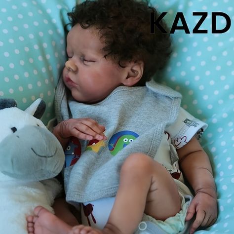 KAZD Black Reborn Baby Dolls - 18 inch Lifelike Reborn Boy African American, Realistic Newborn Real Life Baby Dolls Toys Gift Set for Girls Children Age 3+ https://share.temu.com/BsMmfyBY8zA via @shoptemu Black Reborn Baby Dolls, African American Reborn Babies, African American Baby Dolls, Reborn Baby Boy Dolls, American Baby Doll, Real Life Baby Dolls, Reborn Baby Boy, Baby Doll Toys, Baby Doll Accessories