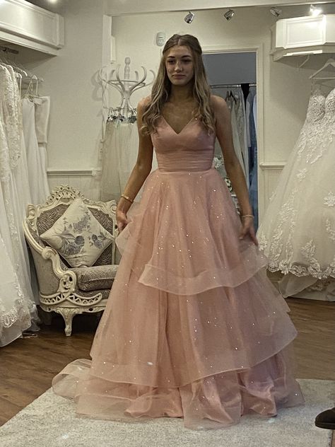 Pretty Prom Dresses For Teens Pink, Prom Dress Ideas Pink, Pink Prom Dress Poofy, Light Pink Sweet 16 Dress, Prom Dress Light Pink, Pink Sweet 16 Dresses Short, Light Pink Puffy Prom Dress, Pink Floor-length Ball Gown For Prom Season, Pink Sweet 16 Dresses