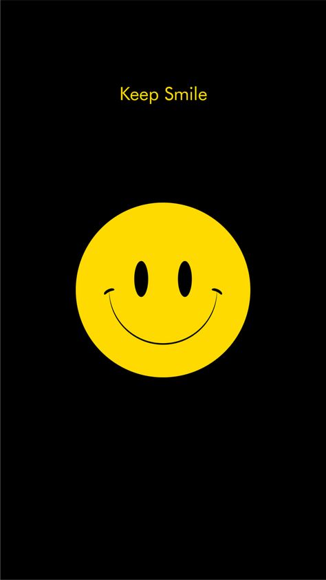 Smile Dp, Wallpaper Smiley Face, Yellow Black Background, Happy Face Cartoon, Smiley Face Wallpaper, Keep Smile, Dp Pic, Face Cartoon, Cool Galaxy Wallpapers