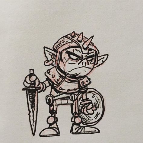 Cartoon Goblin Drawing, Goblin Drawing Sketches, Goblin Cartoon, Goblin Sketch, Goblin Tattoo, Goblin Drawing, Brain Drawing, Dnd Crafts, Goblin Art