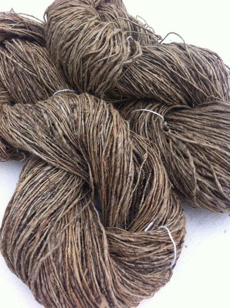 Yarn. Jewelry Weaving, Art Fibres Textiles, Textile Art Projects, Recycled Products, Crochet Scrubbies, Hemp Yarn, Yarn Stash, Fibres Textiles, Art Yarn