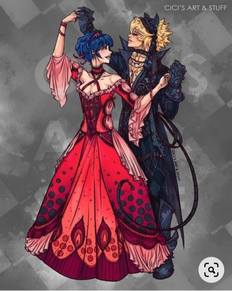 Wedding Theme Dress, Couple Cosplays, Dress Fanart, Group Cosplay, Mlb Comics, Ladybug Dress, Miraculous Wallpaper, Miraculous Ladybug Wallpaper, Royal Art