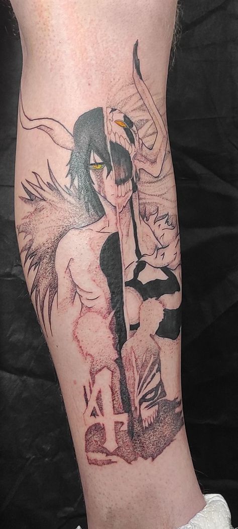 Vasto Lorde Ichigo Espada 4 Ulquiorra Cifer Face to Face Ichigo Mask Resurrection Second Tattoo Bleach BleachTattoo IchigoTattoo UlquiorraTattoo VastoLordeIchigoTattoo Vasto Lorde Ichigo Tattoo, Bleach Hollow Tattoo, Bleach Ulquiorra Tattoo, Ulquiorra Tattoo Ideas, Anime Tattoos Bleach, Ichigo Tattoo Ideas, Bleach Tattoo Design, Ulquiorra Tattoo, Ichigo Tattoo