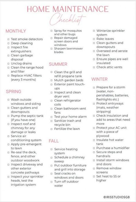 Home Maintenance Checklist Home Repair Schedule House Maintenance Planner Yearly Home Maintenance Spring Cleaning Instant Download - Etsy Canada #Creating #Home #Schedule #Cleaning #HomeTrends #a #for #a #to #Ideas #Guide #Ultimate #CreativeIdeas #Tidy #The #Inspiration #Trends Yearly Maintenance Checklist, Home Owner Maintenance Checklist, Yearly Home Cleaning Schedule, House Maintenance List, Monthly House Maintenance Checklist, Yearly House Maintenance Checklist, Monthly Home Maintenance Checklist, House Maintenance Schedule, House To Do List