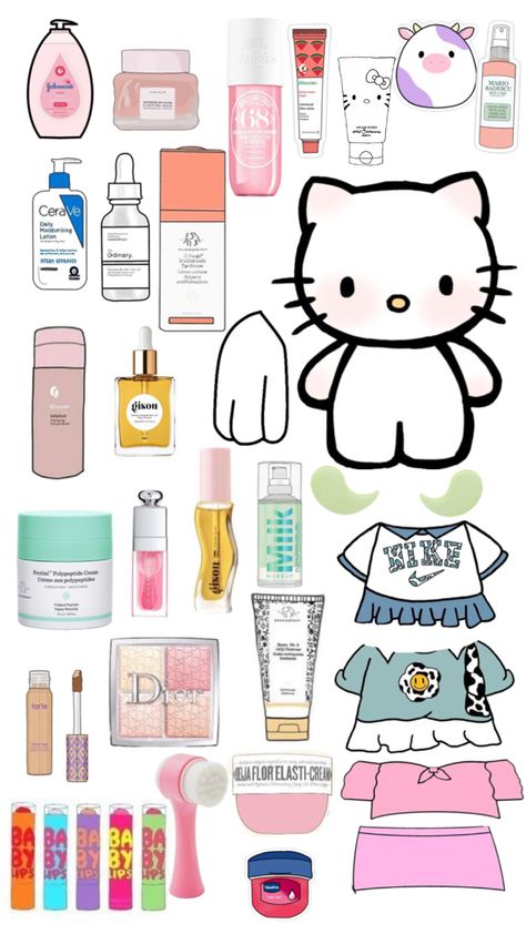 Buku Diy, Printable Diy Crafts, Diy Hello Kitty, Paper Doll Printable Templates, Hello Kitty Wallpaper Hd, Hello Kitty Printables, Hello Kitty Crafts, Paper Toys Template, Art Journal Cover