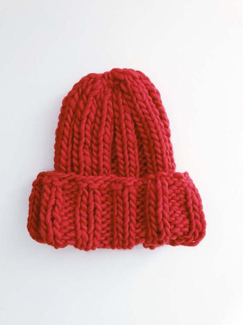 Peter Fisherman Rib Beanie       $54 Free shipping     Chunky knit | wool | lobster red beanie | unisex | beanie Accessories Png, Restaurant Gift Cards, Chunky Beanie, Chunky Knit Hat, Red Beanie, Knitted Beanie, Net Bag, Cable Knit Cardigan, Winter Aesthetic