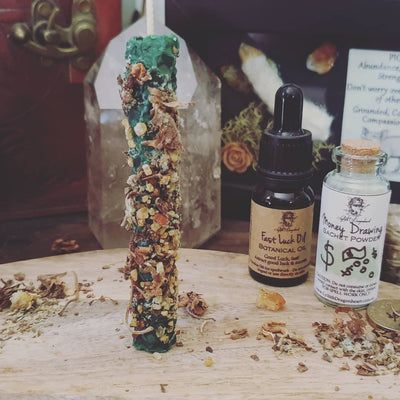 Dressing Your Candles | Lylliths' Emporium Dressing A Candle With Herbs, Dressing Candles With Herbs, Candle Dressing Herbs, Diy Spell Candles, Diy Herb Candles, Dressing Candles, Candle Magik, Divine Magic, Wiccan Books