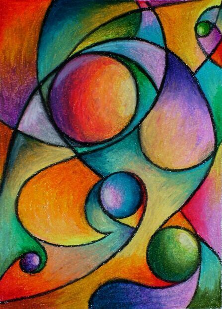 Abstract oil pastel design                                                                                                                                                     More Classe D'art, Chalk Pastel Art, 7th Grade Art, 8th Grade Art, Art Projects For Teens, Oil Pastel Paintings, Oil Pastel Art, Soyut Sanat Tabloları, Oil Pastel Drawings