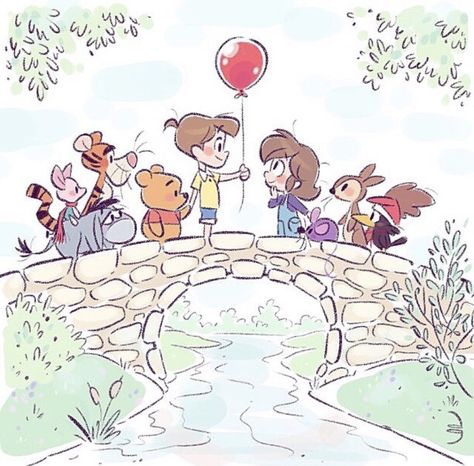 David Gilson Disney, Art Of David Gilson, David Gilson, Disney Character Art, Disney Cuties, Kawaii Disney, Disney Art Drawings, Christopher Robin, Disney Artwork