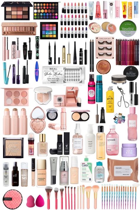 Drugstore Makeup Must Haves, Makeup Palette Collection, Drugstore Makeup Products, Stylish School Bags, Most Paused Movie Scenes, Beginners Eye Makeup, Best Drugstore Makeup, Makeup Must Haves, Makeup To Buy