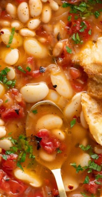 Sun Dried Tomato And White Bean Soup, Hidden Bean Tomato Soup, Mexican White Bean Soup, Roasted Tomato White Bean Soup, Weight Watchers White Bean Soup, White Bean Tomato Stew, Hearty Roasted Tomato And White Bean Stew, White Bean Tortilla Soup, Roasted Tomato And White Bean Soup