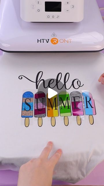 HTVRONT Brand | HTVRONT Craft on Instagram: "Using vinyl scraps to make Ice pop decals. Don't throw away any small vinyl scraps, they are always useful.

#htvront #customtshirt #create #cricuttips #cricuthacks #crafter #htv #heattransfervinyl #irononvinyl #handmade" Ice Pop, Htv Vinyl, Ice Pops, Iron On Vinyl, Transfer Tape, Heat Transfer Vinyl, Cricut Projects, Heat Transfer, Custom Tshirts