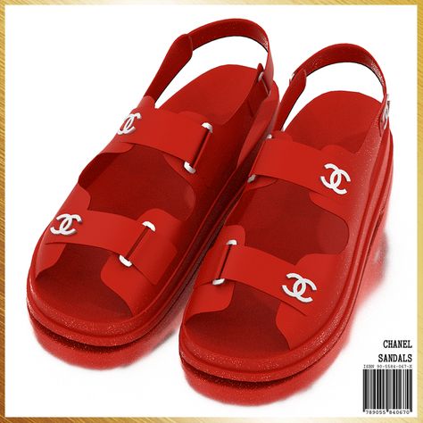 Chanel Sandals | Patreon Sims 4 Chanel Shoes, Sims 4 Designer Shoes, Sims 4 Slides, Sims 4 Sandals Cc, Sims 4 Cc Sandals, Dior Slides, Hermes Slippers, Clothes Cc, Sims 4 Family