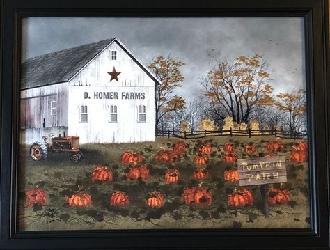 By Billy Jacobs Want Billy Jacobs Prints, Billy Jacobs Art, Country Prints, Autumn Reflections, Pumpkin Paintings, Primitive Pictures, Country Pictures, Billy Jacobs, Countryside Art