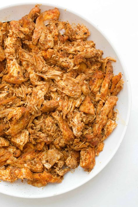 The BEST Shredded Chicken Best Shredded Chicken, Healthy Shredded Chicken Recipes, Seasoned Shredded Chicken, Shredded Chicken Recipe, Chicken Breast Tenderloins, Baked Recipe, Chicken Shredded, Salty Food, Main Salad