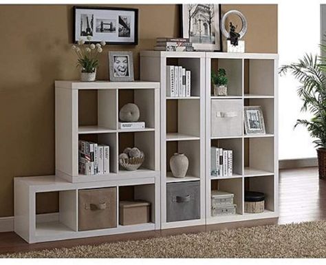 Cube Bookcase, Cube Shelves, Cubby Storage, Cube Organizer, Studio Apartment Decorating, Homes And Gardens, Cube Storage, Storage Organizer, Better Homes And Gardens