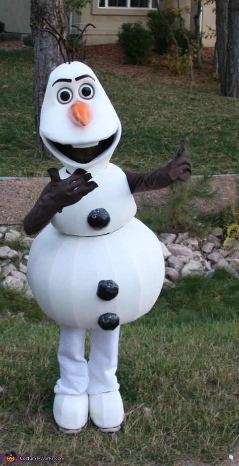 Frozen Costume Diy, Olaf Frozen Costume, Diy Pet Costumes, Carnaval Diy, Olaf Halloween Costume, Frozen Musical, Olaf Costume, Snowman Costume, Frozen Costume