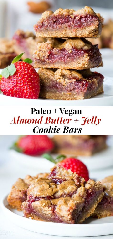 Heathy Snack, Peanut Butter And Jelly Sandwich, Jelly Cookies, Jelly Sandwich, Paleo Baking, Paleo Sweets, Low Carb Dessert, Paleo Treats, Peanut Butter And Jelly