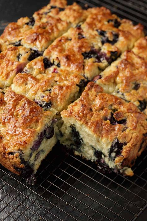 Blueberry Biscuits Recipe, Berry Biscuits, Blueberry Rhubarb Crisp, Bo Berry Biscuits, Blueberries Breakfast, Blueberry Biscuits, Buttermilk Biscuit, Southern Biscuits, Breakfast Bread