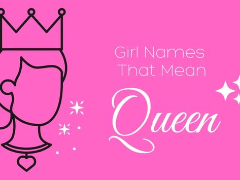 Every girl deserves to enjoy life like a queen. Go ahead and lay that foundation for the life of royalty by selecting a moniker from this list of girl names that mean queen. From Rhiannon to Regina and beyond, each option is feminine and beautiful. #girlnames #babynames Names That Mean Queen, Queen Names, Words In Other Languages, List Of Girls Names, Name Quotes, Irish Names, Spanish Names, African Origins, Baby Names And Meanings