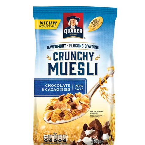 Quaker Crunchy Muesli Muesli Packaging, Spoon Packaging, Cereal Packaging, Glass Shelves Decor, Shelves Decor, Mushroom Stew, Food Advertising, Food Packaging Design, Low Sodium