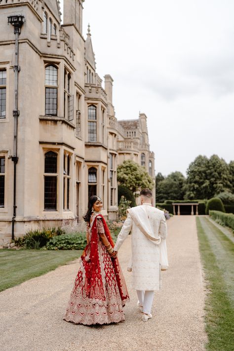 Indian Fusion Wedding at Rushton Hall Indian American Wedding Fusion, Indian Wedding Vibes, Wedding Aesthetic Indian, Simple Indian Wedding, Indian Wedding Aesthetic, Indian American Weddings, Modern Indian Wedding, Hindu Ceremony, Punjabi Outfits