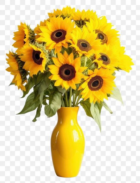 Bunch Of Sunflowers, Sunflowers In Vase, Vase Png, Sunflower Pot, Sunflower Plant, Sunflower Vase, Planting Sunflowers, Yellow Bouquets, Bouquet Flower