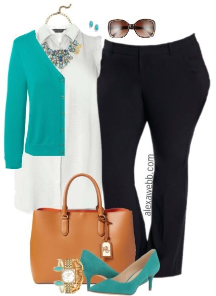 Plus Size Summer Work Outfit - Alexa Webb Summer Work Outfits Plus Size, Summer Work Outfit, Alexa Webb, Look Office, Plus Size Work, Look Plus Size, Moda Chic, Summer Work Outfits, Summer Work