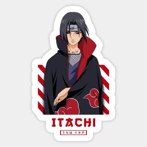 Uchiha Itachi - Itachi Uchiha - Sticker | TeePublic Naruto Stickers, Paolo Maldini, Uchiha Itachi, Sticky Paper, Custom Sticker, Dhaka Bangladesh, Glossy Print, Personalized Stickers, Itachi Uchiha