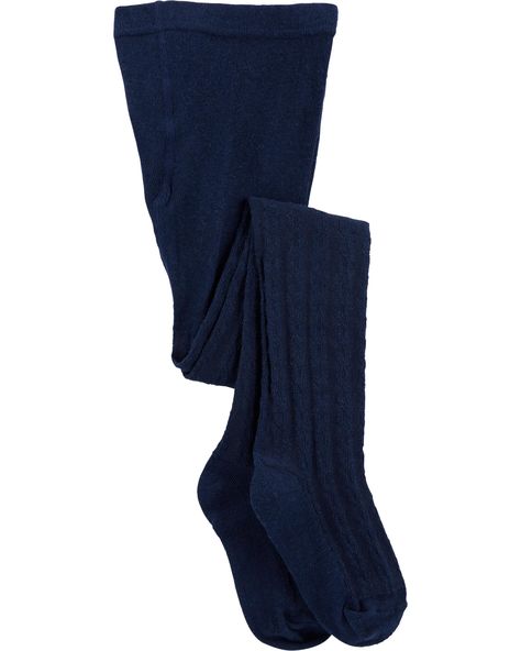 Cable Knit Tights | oshkosh.com Toddler Girl Accessories, Cable Knit Tights, Navy Tights, Knit Tights, Annual Sale, Toddler Stuff, Girl Accessories, Kids Denim