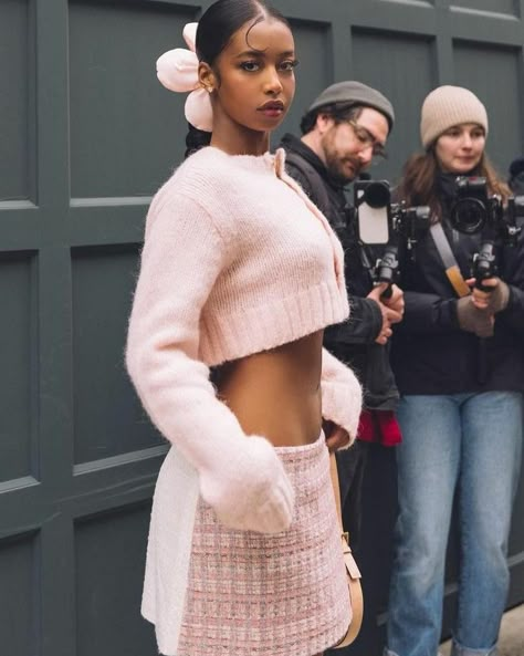 Samira Ahmed at the Sandy Liang fashion show @iamsamiira @sandyliang Baddie Ideas, Outfits Baddie, Sandy Liang, Cute Simple Outfits, Girly Outfits, Lookbook Outfits, Look Chic, Baddie Outfits, Fashion Killa