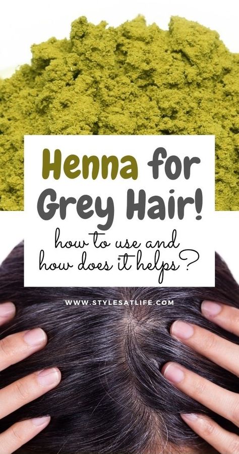 Henna For Grey Hair, Henna On Grey Hair, Dye Your Own Hair, Grey Hair Home Remedies, Homemade Oils, How To Apply Henna, Henna For Hair, Gray Hair Solutions, Homemade Hair Oil