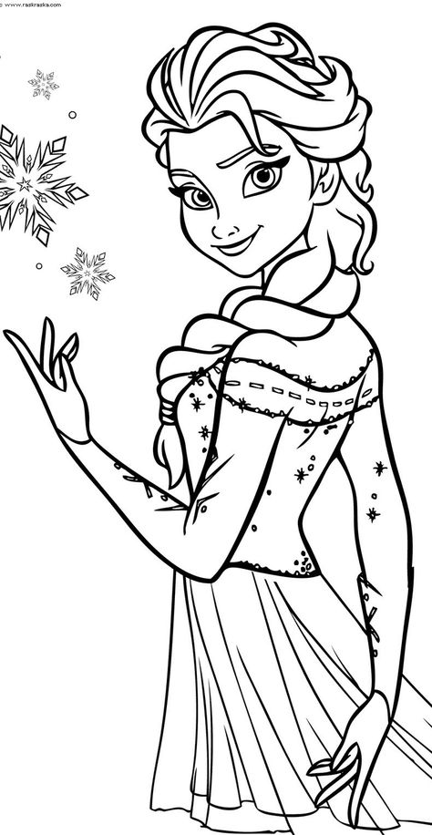 Frozen Colouring Pages, Princess Coloring Pages For Kids, Elsa Drawing, Frozen Drawings, Elsa Coloring, Elsa Coloring Pages, Illustration For Kids, Frozen Coloring Pages, Disney Princess Coloring Pages