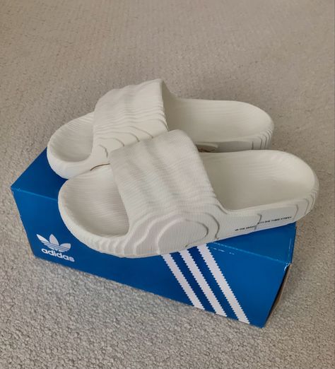 adidas | adilette 22 slides | off white Adilette Slides Outfit, Slide Adidas, Adidas Adilette 22, Slides Outfit, Bday Wishes, Adidas Slides, Adidas Adilette, Comfort Shoes, Shoes Slippers