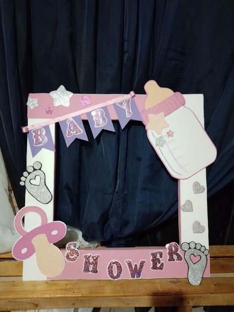 Baby shower Dollar Tree Baby Shower Ideas, Marcos Para Baby Shower, Baby Shower Diy Decorations, Baby Shower Ideas Decoracion, Baby Shower Decoracion, Baby Shower Nena, Indian Baby Shower Decorations, Babby Shower, Gender Reveal Baby Shower Themes