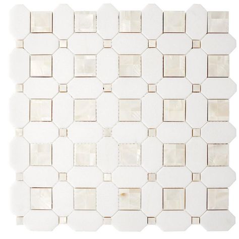 Thassos Mother of Pearl Basket Weave Marble Mosaic Waterjet Marble, Floor And Decor, Polished Porcelain Tiles, Honed Marble, Marble Mosaic Tiles, Hexagonal Mosaic, Tile Wall, Tile Pattern, Diamond Mosaic